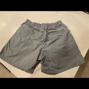Green/Grey Columbia PFG Shorts 6in Inseam